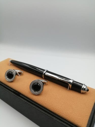 طقم قلم وكبك فاخر رجالي