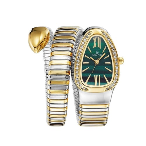 ساعة فاخرة نمط الثعبان لفة واحدة من لويس نايس