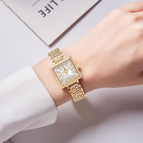 ساعةمربعة رسمية فاخرة نسائي من ماكسويل