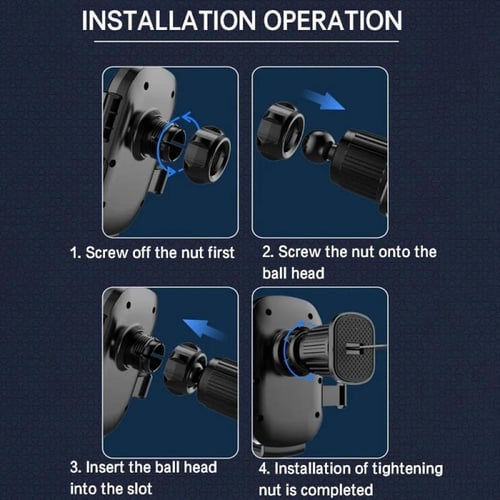 حامل جوال يثبت على مكيف السيارة