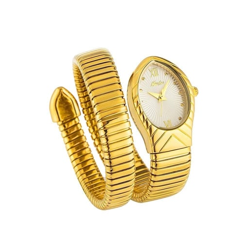 ساعة فاخرة نمط الثعبان نسائي