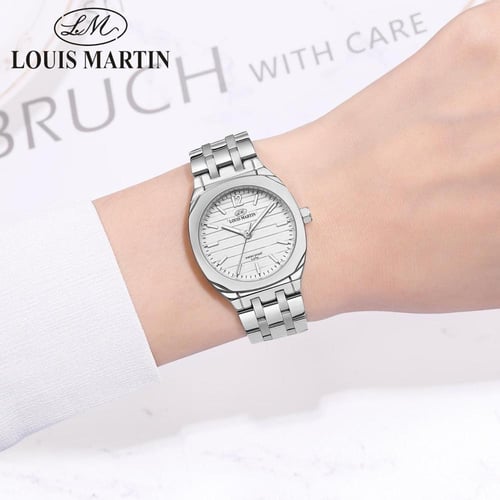 ساعة فاخرة دائري نسائية من لويس مارتن