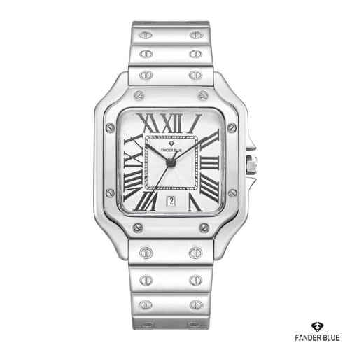 ساعة مربعة رسمية فاخرة من فاندربلو