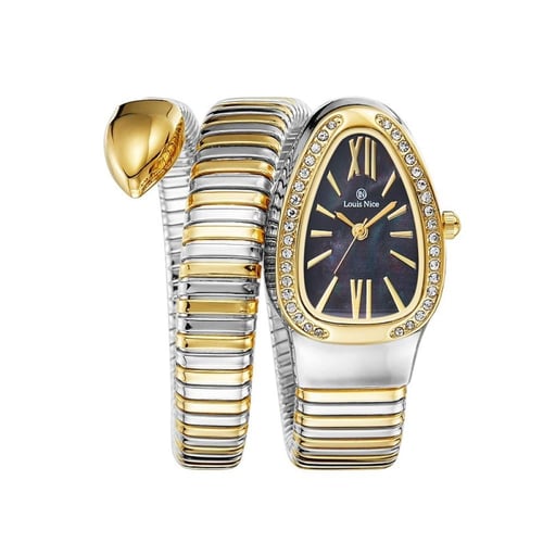ساعة فاخرة نمط الثعبان لفة واحدة من لويس نايس