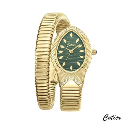 ساعة فاخرة نمط الثعبان نسائي من كوتير