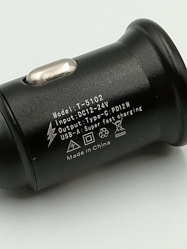 شحان سيارة منفذين USB-TypC