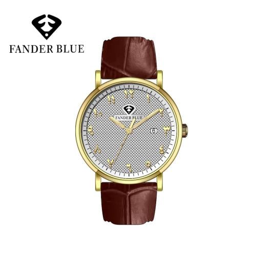 ساعة دائرية رسمية فاخرة أرقام عربية رجالي من فاندر...