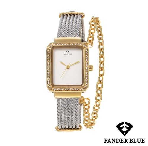 ساعة مستطيلة نسائية من FANDER BLUE