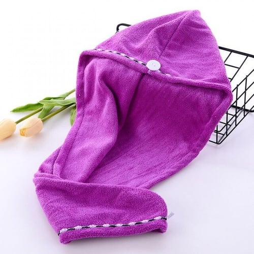 منشفة شعر الراس من الألياف الدقيقة سريعة تجفيف الش...