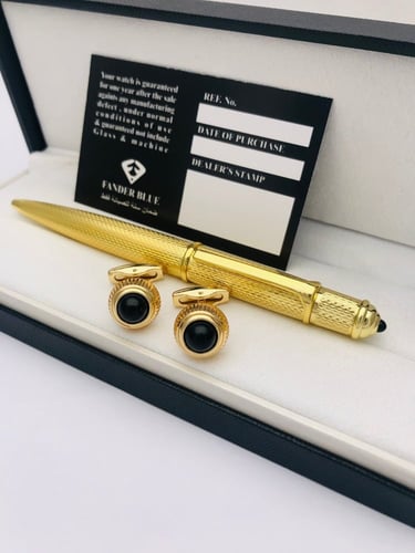 طقم قلم وكبك فاخر رجالي