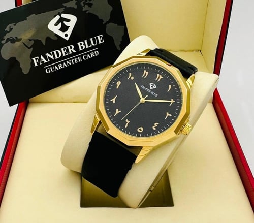 ساعة رسمية ستيل حزام جلد رجالي