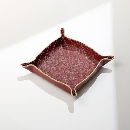 صينية مربعة - عنابي