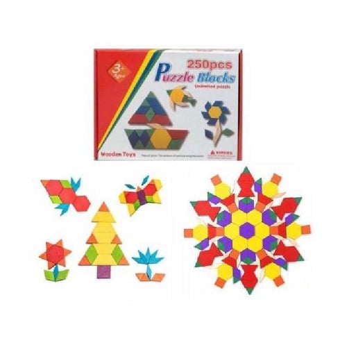 قطع النماذج خشب 250 قطعة