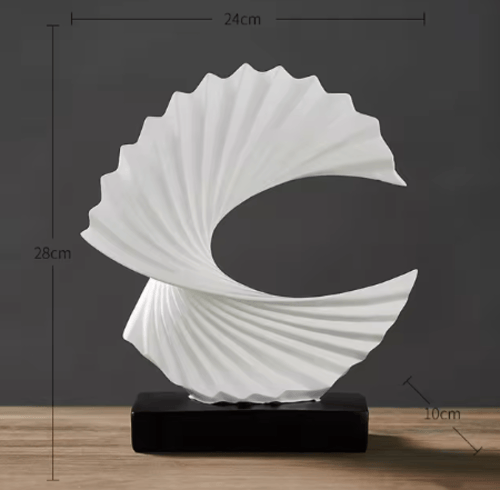 قطعة ديكور اسود و ابيض