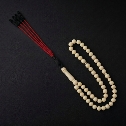 Cream-colored prayer beads