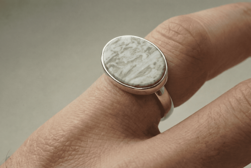 Royal silver ring 925 karat - cemented