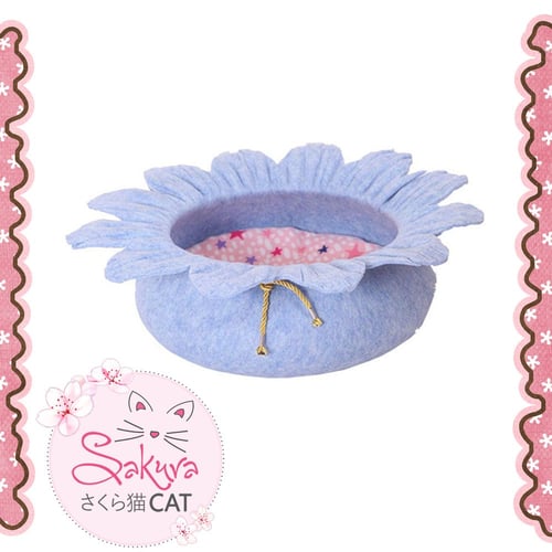 سرير الوردة - اللون أزرق -