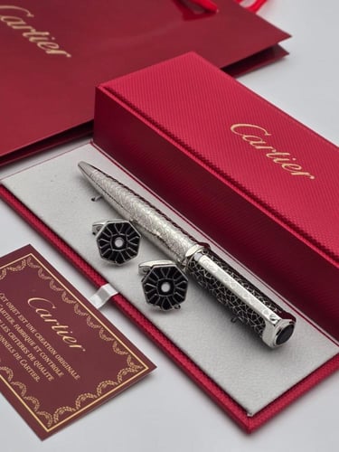قلم وكبك كارتير Cartier