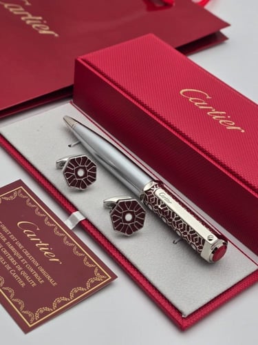 قلم وكبك كارتير Cartier