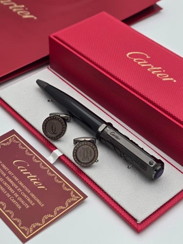 قلم وكبك كارتير Cartier