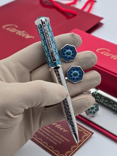 قلم وكبك كارتير Cartier