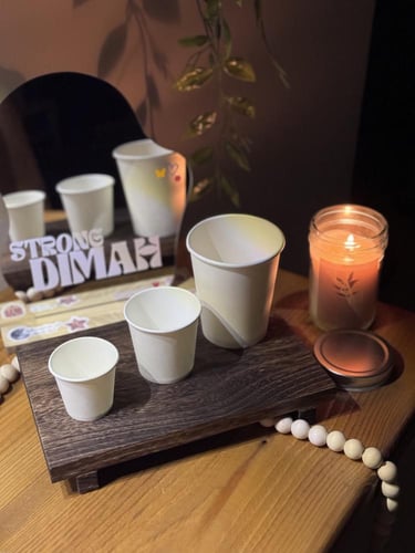 اكواب ابيض سادة