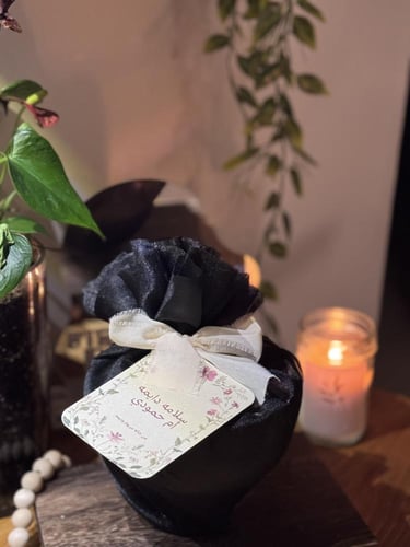 شمعة فازة الورود