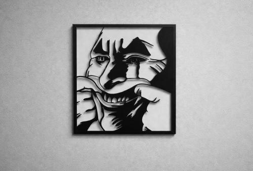 لوحة الوجه التعبيري – ديكور جداري فني جريء