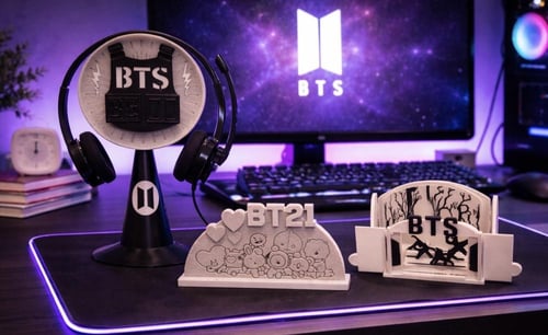 مجسم مسرح BTS ديكوري – تصميم ثلاثي الأبعاد