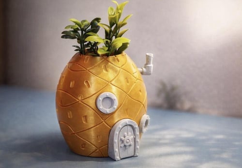 Sponge Pineapple Planter – فازة أناناس سبونج بوب