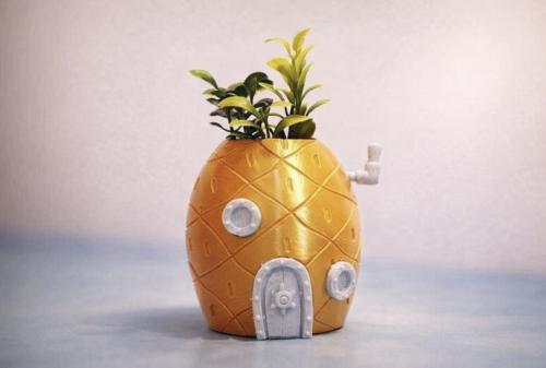 Sponge Pineapple Planter – فازة أناناس سبونج بوب