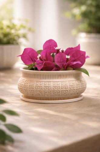 فازة نباتات بشكل زخارف