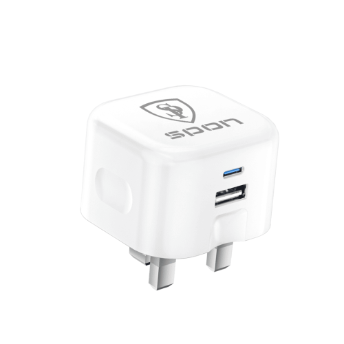 شاحن جداري منزلي SPON بقوة 25 واط - منفذين