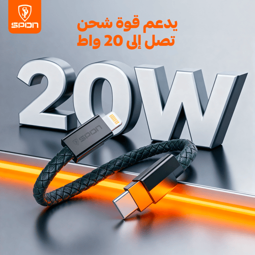 سوار SPON الجلدي الذكي - كيبل شحن سريع