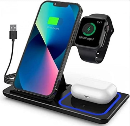 منصة شحن لاسلكية 3 في 1
