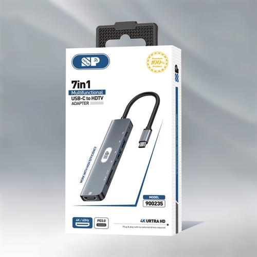 تحويلة تايب سي HD 7x1 للجوال واللابتوب