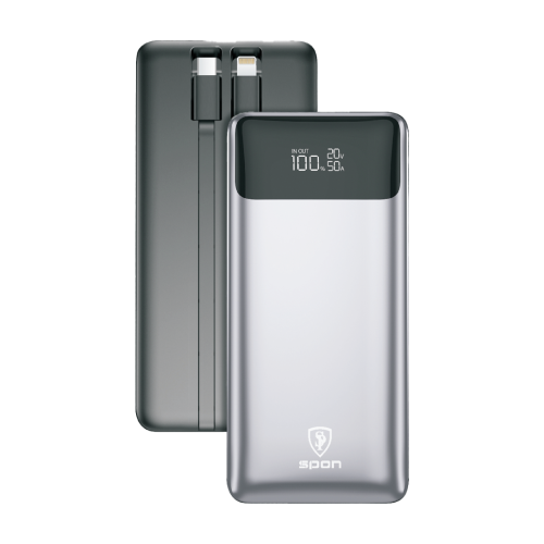 شاحن متنقل باور بانك 30000 مللي أمبير مع شاحن ايفو...