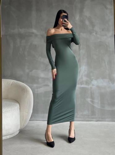 فستان سترتش توب شولدر