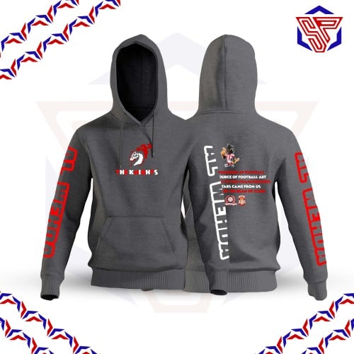 The Knights Hoodie رمادي غامق