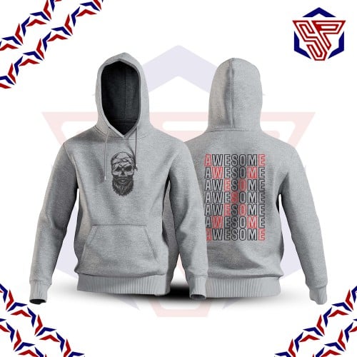 بلوفر SKULL - AWESOME أبيض