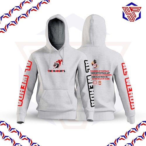The Knights Hoodie أبيض