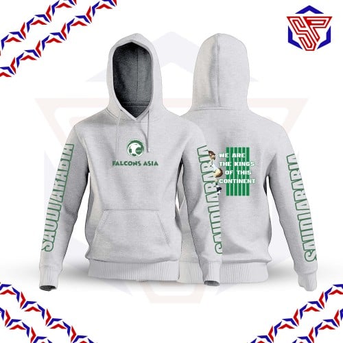 Asia Falcons Hoodie أبيض