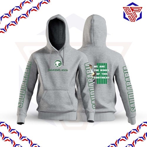 Asia Falcons Hoodie رمادي فاتح