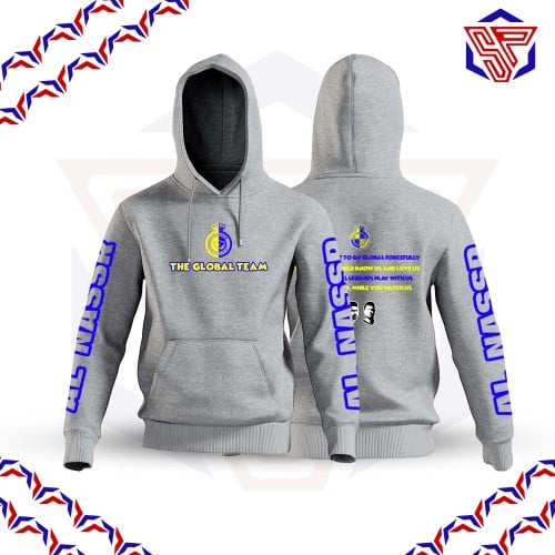 The Global Team Hoodie رمادي فاتح