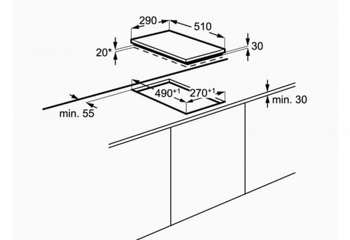 سطح 2عين كهرباء سرميك AEG إيطالي موديل ( HK312000M...
