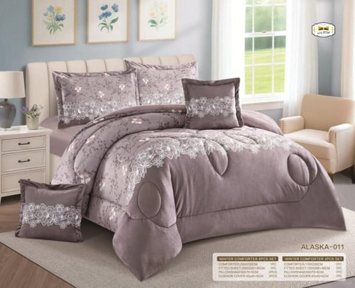 مفرش شتوي نفرين 8 قطع فرو وجهين