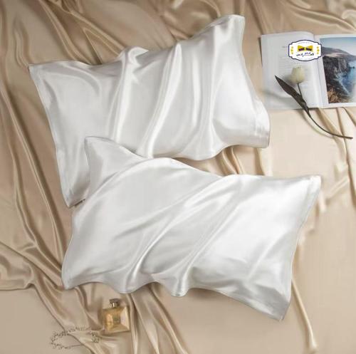 كيس مخدة حرير هافان طبيعي 100% 2قطعه