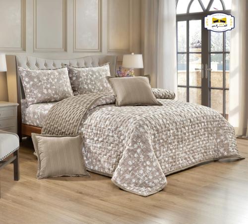 مفرش مضغوط مشجر مايكروفايبر نفرونص 4 قطع