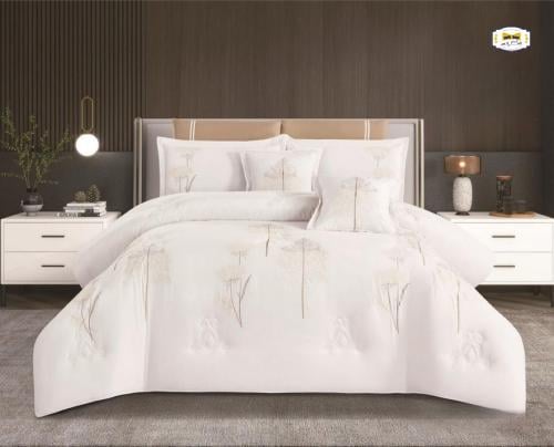 ناطاليا مفرش صيفي نفرين مطرز ناعم 8 قطع