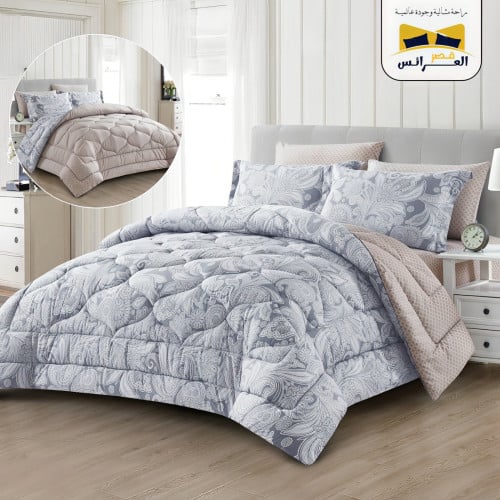 مفرش براديز روزلين نفربن قطن 100% 6قطع